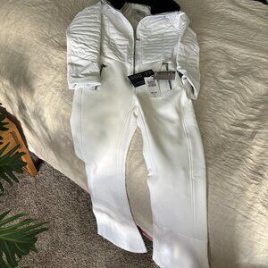 Obermeyer women's white Katze snowsuit